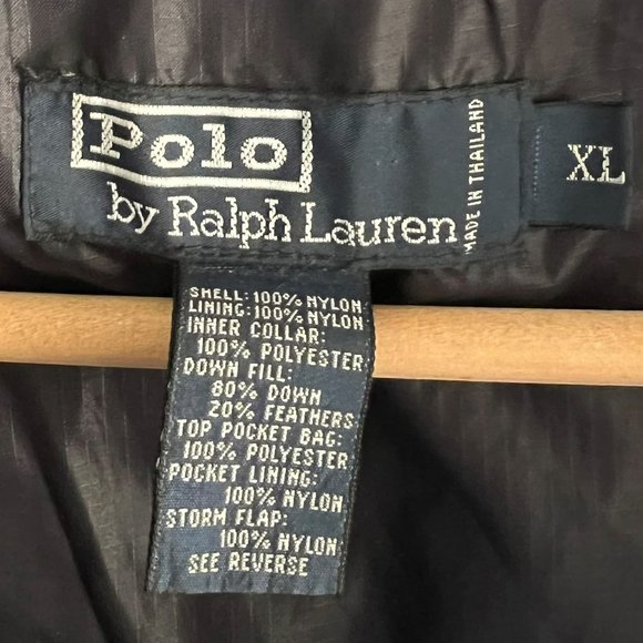 VINTAGE 90's POLO Sport RALPH LAUREN Ocean Blue Quilted Down Puffer Puffer Jacke - Picture 7 of 16